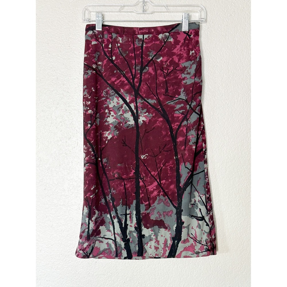 BCBGMaxAzria Vintage Y2K Fairy Grunge Skirt Burgundy Grey Estimated Size 2